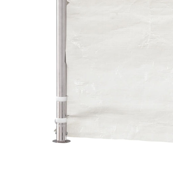 vidaXL Pavillon avec toit Blanc 4,08x2,23x3,22 m Polyéthylène
