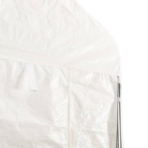 vidaXL Pavillon avec toit Blanc 5,88x2,23x3,75 m Polyéthylène