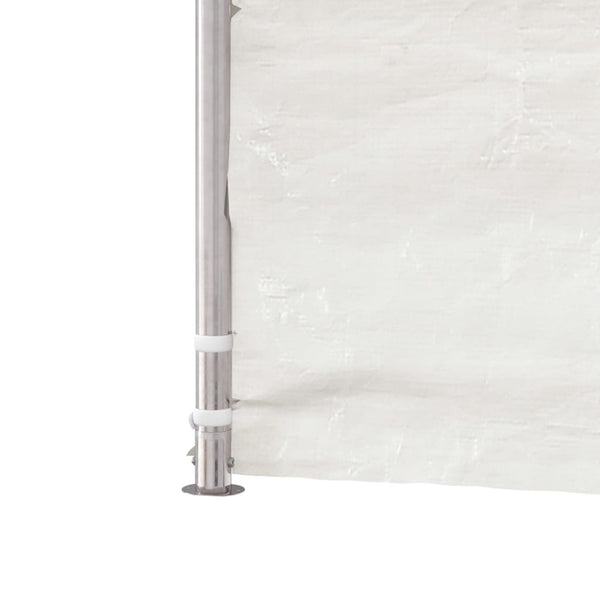 vidaXL Pavillon avec toit Blanc 5,88x2,23x3,75 m Polyéthylène