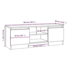 TV-Schrank Weiß 102 cm
