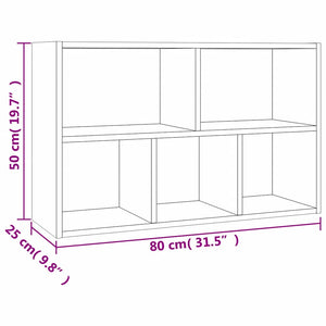 Bücherregal Räuchereiche 50x80 cm
