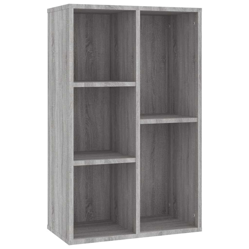 vidaXL Bibliothèque/buffet gris Sonoma 50x25x80 cm en bois d'ingénierie