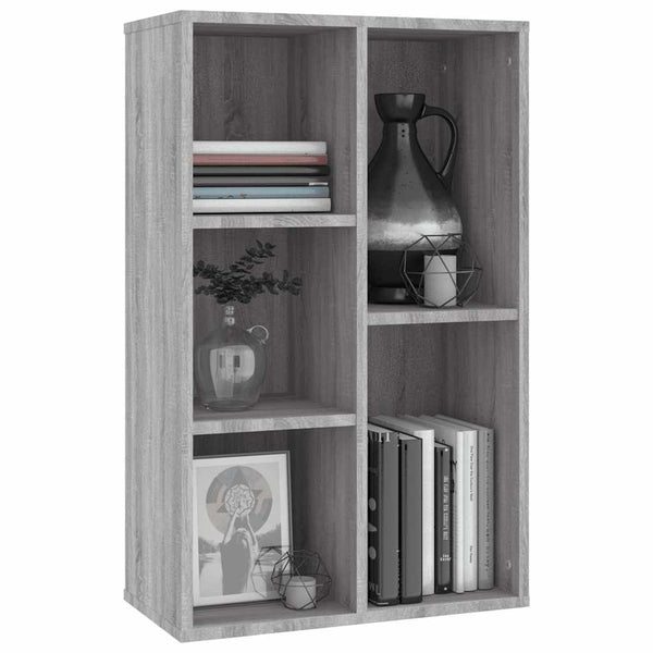 Bücherregal Sideboard Grau Sonoma 50x80 cm