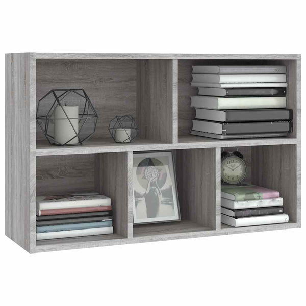 Bücherregal Sideboard Grau Sonoma 50x80 cm