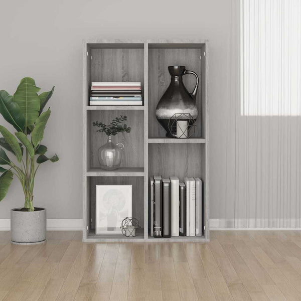 Bücherregal Sideboard Grau Sonoma 50x80 cm