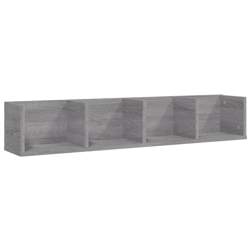 CD-Wandregal Grau Sonoma 100 cm