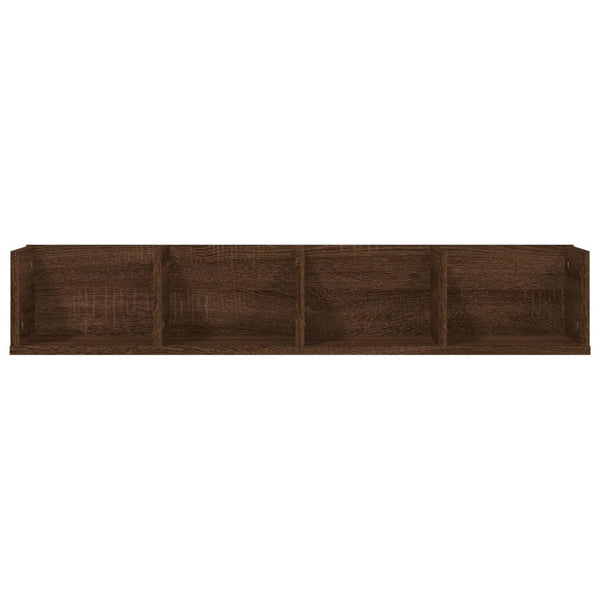 CD Wandregal Braun Eiche 100cm
