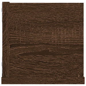 CD Wandregal Braun Eiche 100cm
