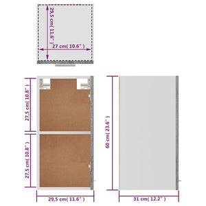 Hängeschrank Lyon Grau Sonoma 60cm
