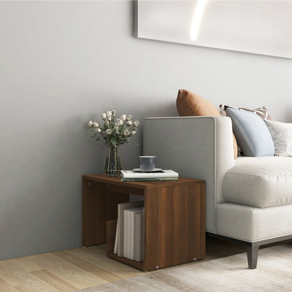 Beistelltisch Braun Eichenoptik 59x36x38 cm