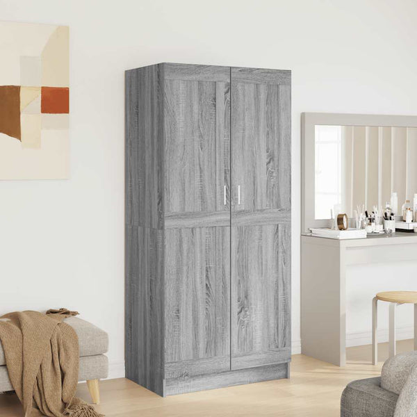 Kleiderschrank Grau Sonoma 82,5x51,5x180 cm