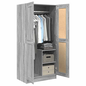 Kleiderschrank Grau Sonoma 82,5x51,5x180 cm