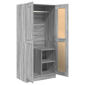 Kleiderschrank Grau Sonoma 82,5x51,5x180 cm