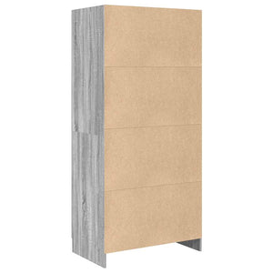 Kleiderschrank Grau Sonoma 82,5x51,5x180 cm