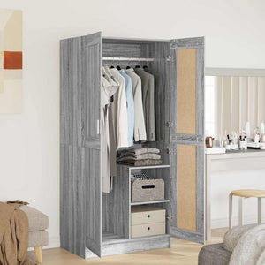 Kleiderschrank Grau Sonoma 82,5x51,5x180 cm