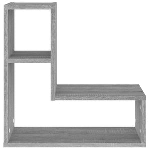 Wandregale Grau Sonoma 2er Set 50x50 cm
