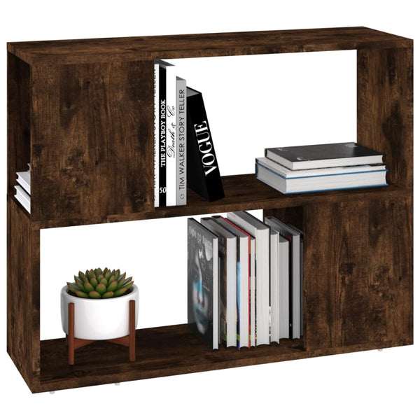 Bücherregal Raumteiler Räuchereiche 80x63 cm