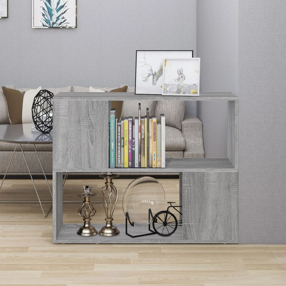 vidaXL Étagère/Séparateur de pièce gris Sonoma 80x24x63 cm