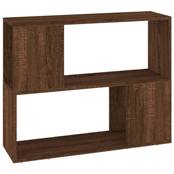 Bücherregal Raumteiler Braun Eichenoptik 80cm