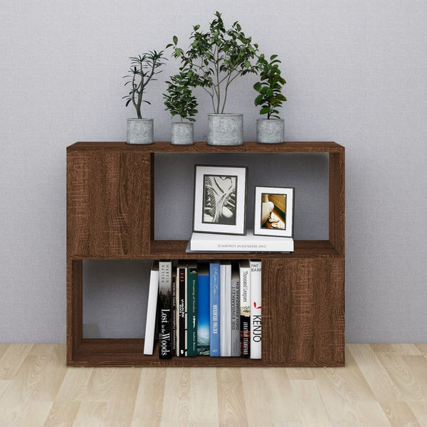 Bücherregal Raumteiler Braun Eichenoptik 80cm