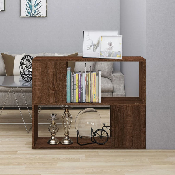 Bücherregal Raumteiler Braun Eichenoptik 80cm