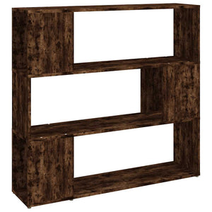 Bücherregal Raumteiler Räuchereiche 100x94 cm