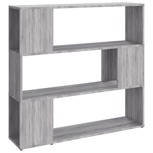 Bücherregal Raumteiler Grau Sonoma 100cm