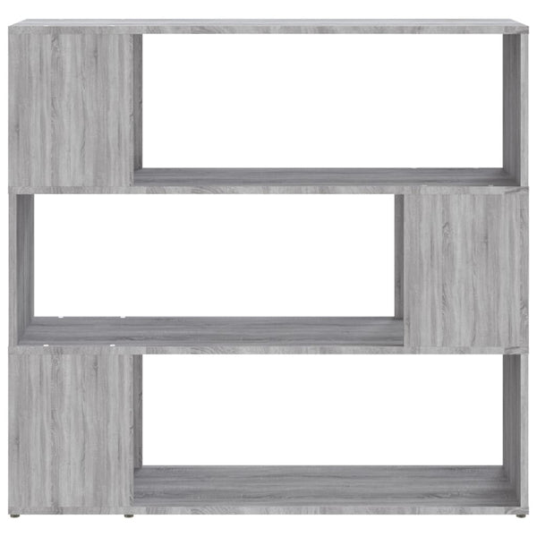 Bücherregal Raumteiler Grau Sonoma 100cm