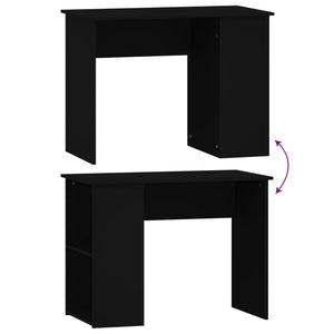 Schwarzer Schreibtisch 100x55 cm