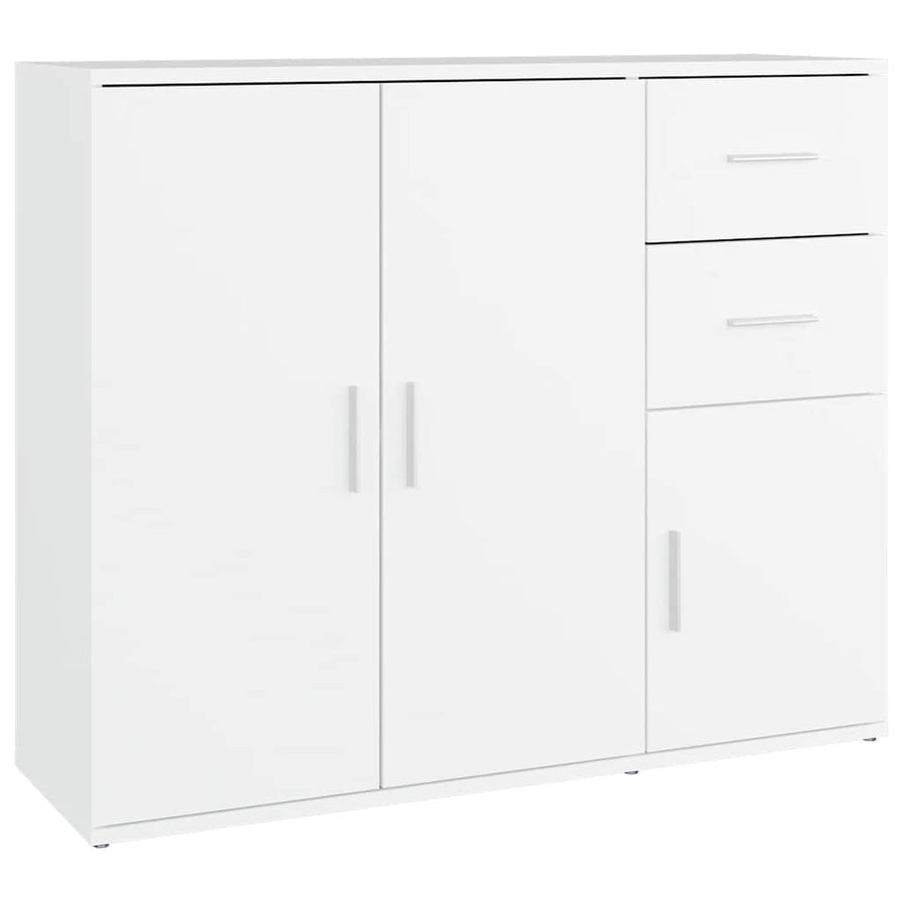 Weißes Sideboard 91 cm Holzwerkstoff