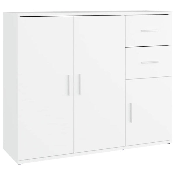 Weißes Sideboard 91 cm Holzwerkstoff