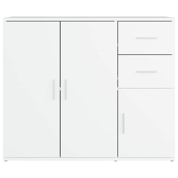 Weißes Sideboard 91 cm Holzwerkstoff