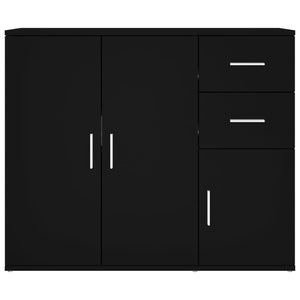 Schwarzes Sideboard 91 cm Holzwerkstoff