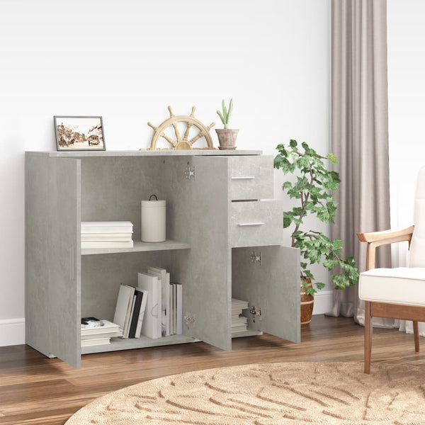 Sideboard Betongrau 91x29,5x75cm