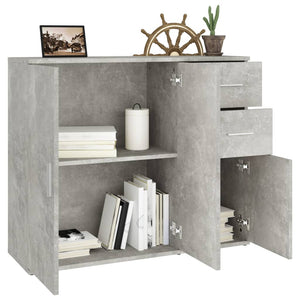 Sideboard Betongrau 91x29,5x75cm
