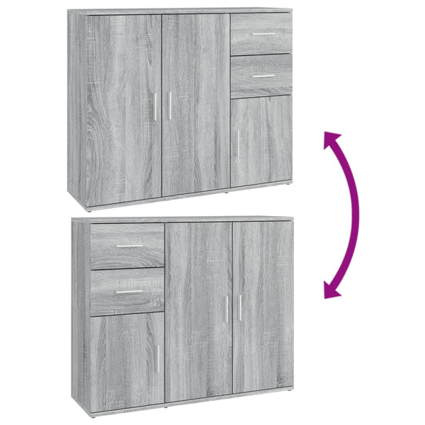 Grau Sonoma Sideboard 91 cm