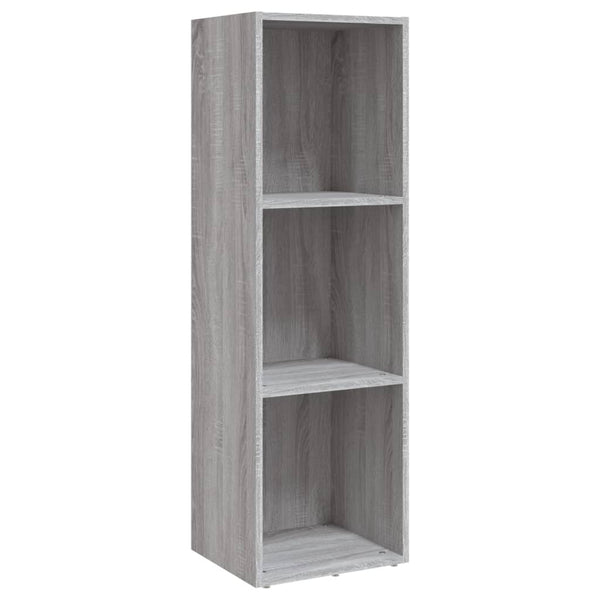 Bücherschrank TV-Schrank Grau Sonoma 36x30x114 cm