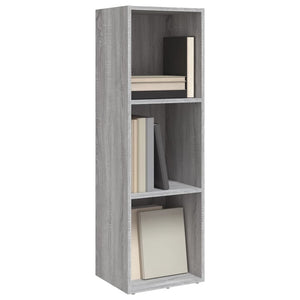 Bücherschrank TV-Schrank Grau Sonoma 36x30x114 cm