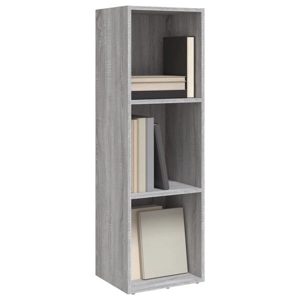 Bücherschrank TV-Schrank Grau Sonoma 36x30x114 cm