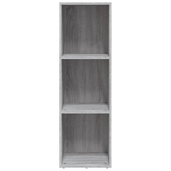 Bücherschrank TV-Schrank Grau Sonoma 36x30x114 cm