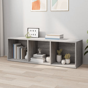 Bücherschrank TV-Schrank Grau Sonoma 36x30x114 cm