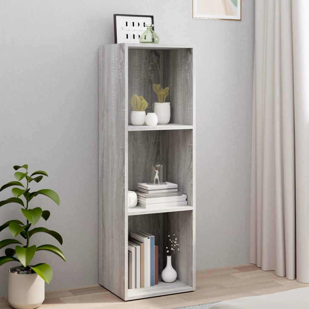 vidaXL Meuble TV/bibliothèque gris Sonoma 36x30x114 cm aggloméré