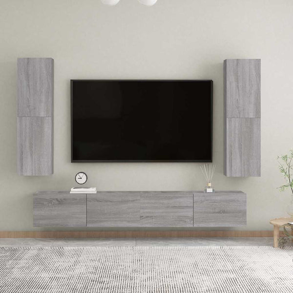 TV-Wandschrank Grau Sonoma 30,5x30x110 cm