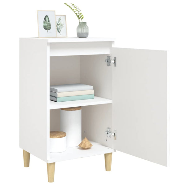 Nachttische 2er Set Weiß 40x35x70cm