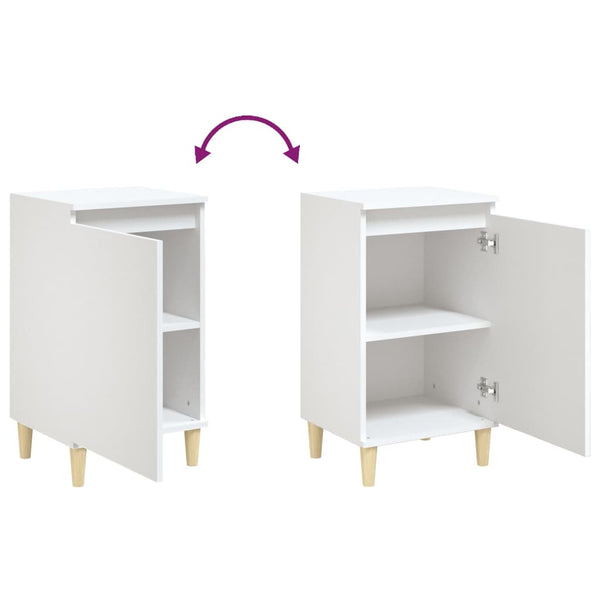 Nachttische 2er Set Weiß 40x35x70cm