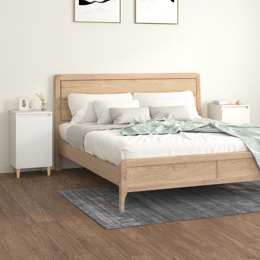 Nachttische 2er Set Weiß 40x35x70cm