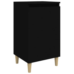 Schwarzer Nachttisch 40x35x70 cm