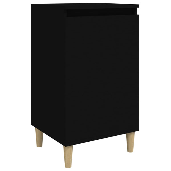 Schwarzer Nachttisch 40x35x70 cm