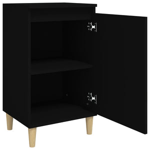 Schwarzer Nachttisch 40x35x70 cm