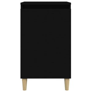 Nachttische Schwarz Holz 40x35x70 cm, 2er-Set